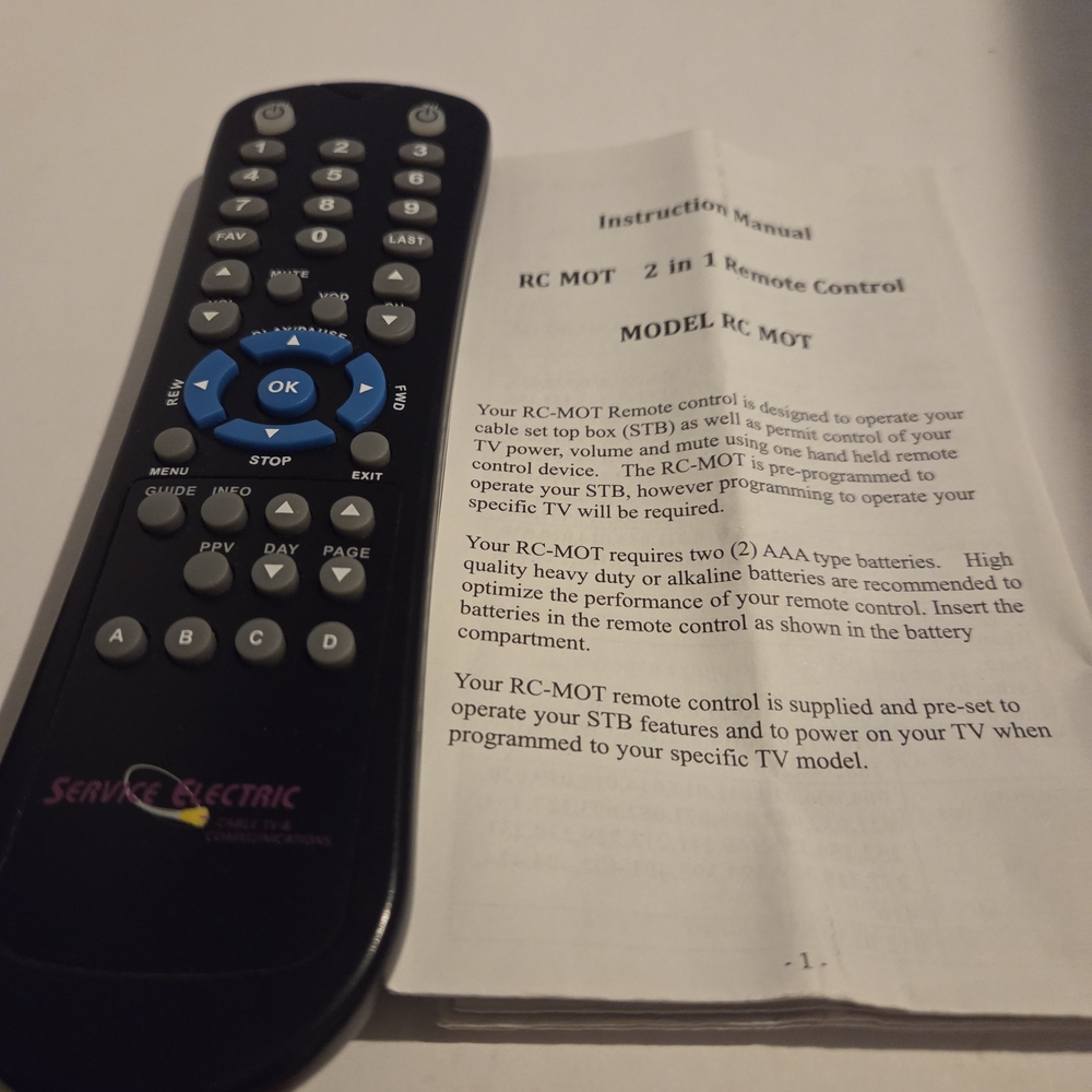 Black and Blue Remote Control